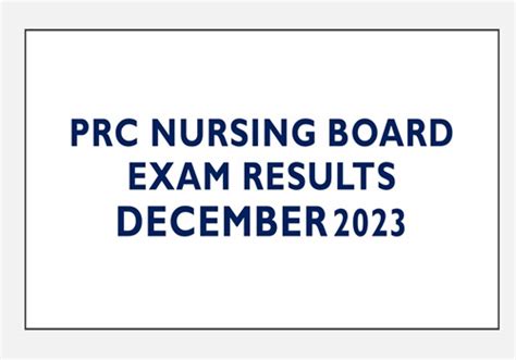 prc nursing board exam result 2023|H.